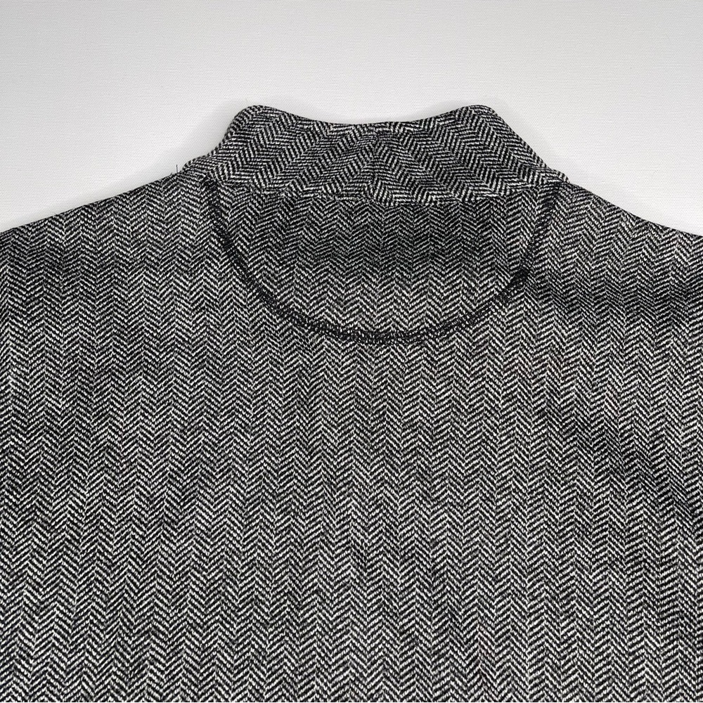 Marc New York Fleece Jacket Full Zip Black Herringbone Outdoor Comfy Gorp Warm - Picture 6 of 14